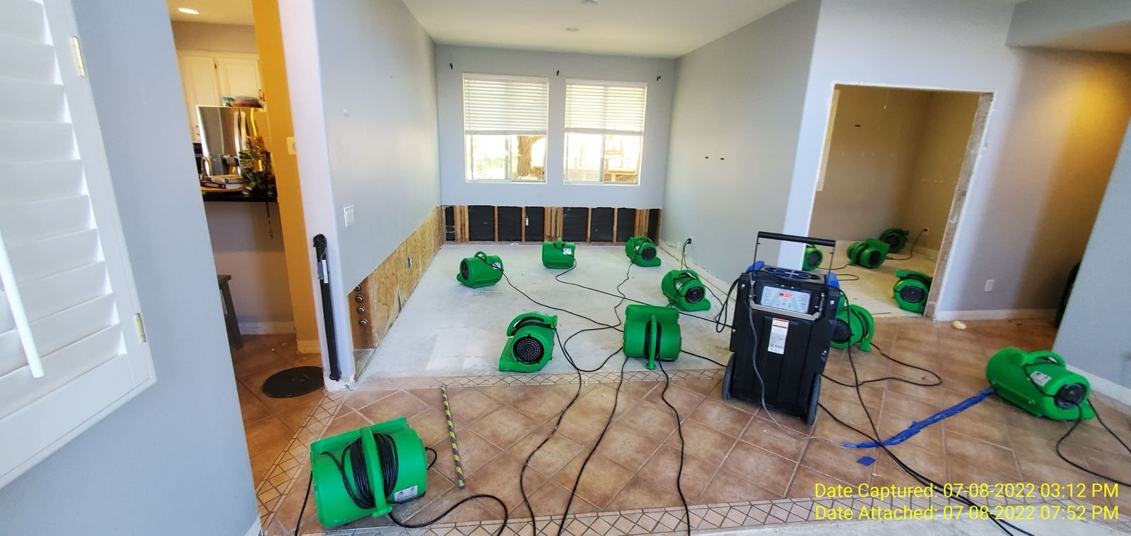 Water mitigation after